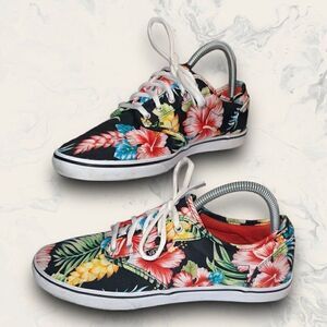 Vans Off The Wall Tropical Colorful Summer Floral Shoes sneakers Women Size 8.5
